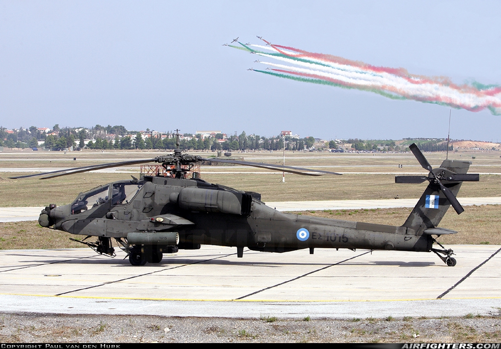 Greece - Army McDonnell Douglas AH-64A+ Apache ES1015 at Tanagra (LGTG), Greece