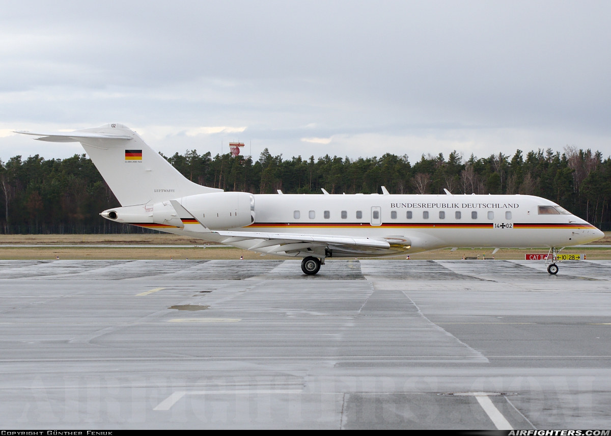Germany - Air Force Bombardier BD-700-1A11 Global 5000 14+02 at Nuremberg (NUE / EDDN), Germany