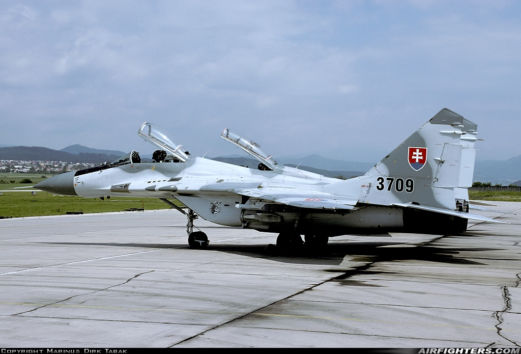 Slovakia - Air Force Mikoyan-Gurevich MiG-29 (9.13) 3709 at Sliac (LZSL), Slovakia