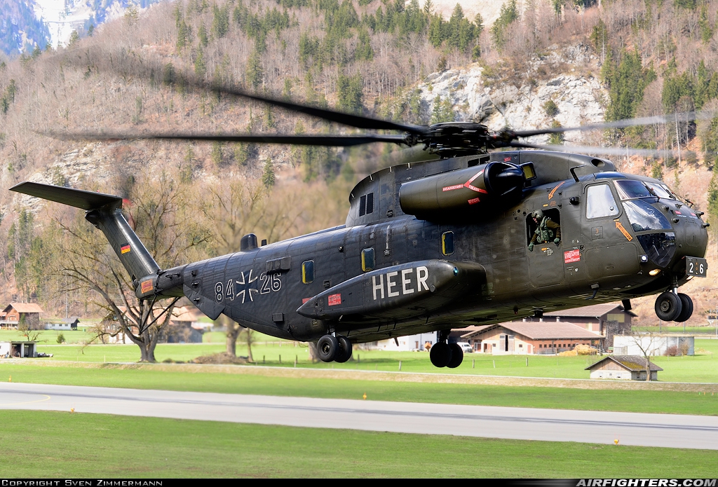 Germany - Air Force Sikorsky CH-53GE (S-65) 84+26 at Meiringen (LSMM), Switzerland