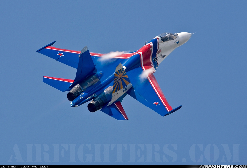 Russia - Air Force Sukhoi Su-27UB 20 BLUE at Pulau Langkawi - Int. (LGK / WMKL), Malaysia
