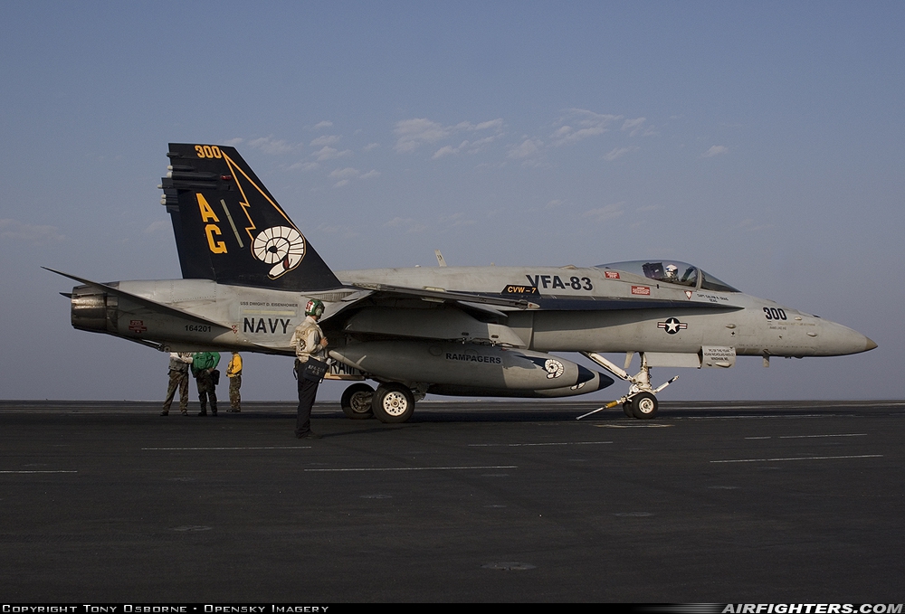 USA - Navy McDonnell Douglas F/A-18C Hornet 164201 at Off-Airport - Arabian Sea, International Airspace