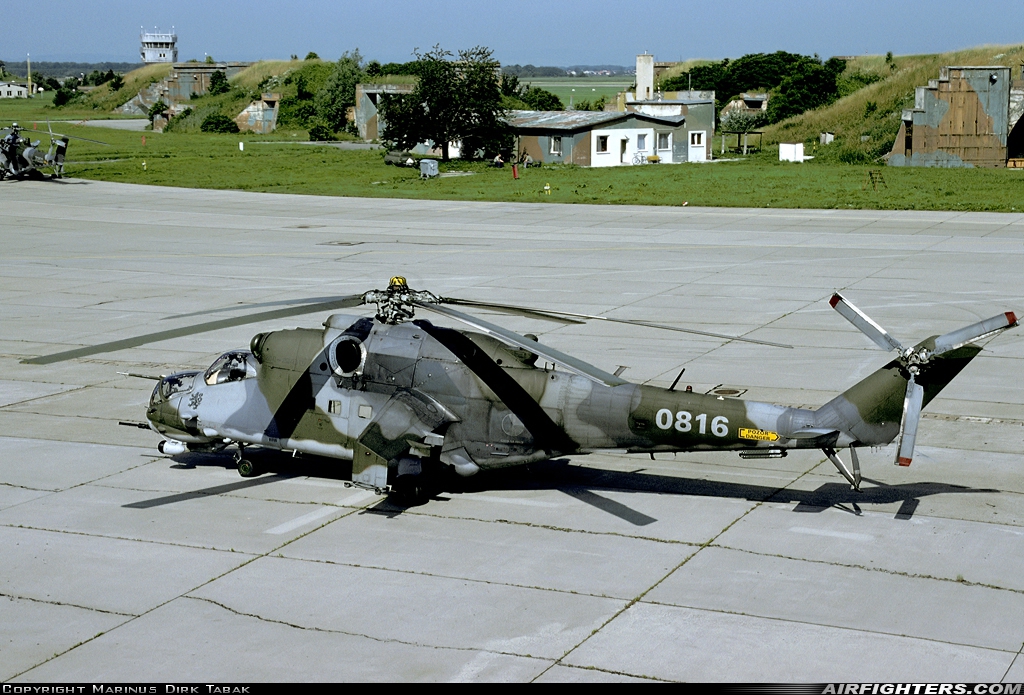 Czech Republic - Air Force Mil Mi-35 (Mi-24V) 0816 at Prerov (PRV / LKPO), Czech Republic