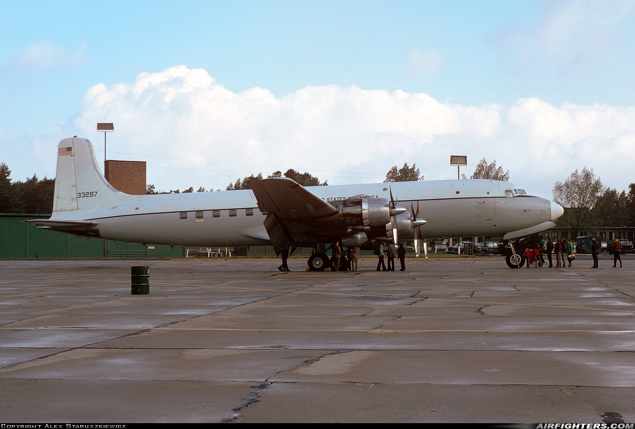 USA - Air Force Douglas VC-118A Liftmaster (DC-6A) 53-3287 at Ramstein (- Landstuhl) (RMS / ETAR), Germany