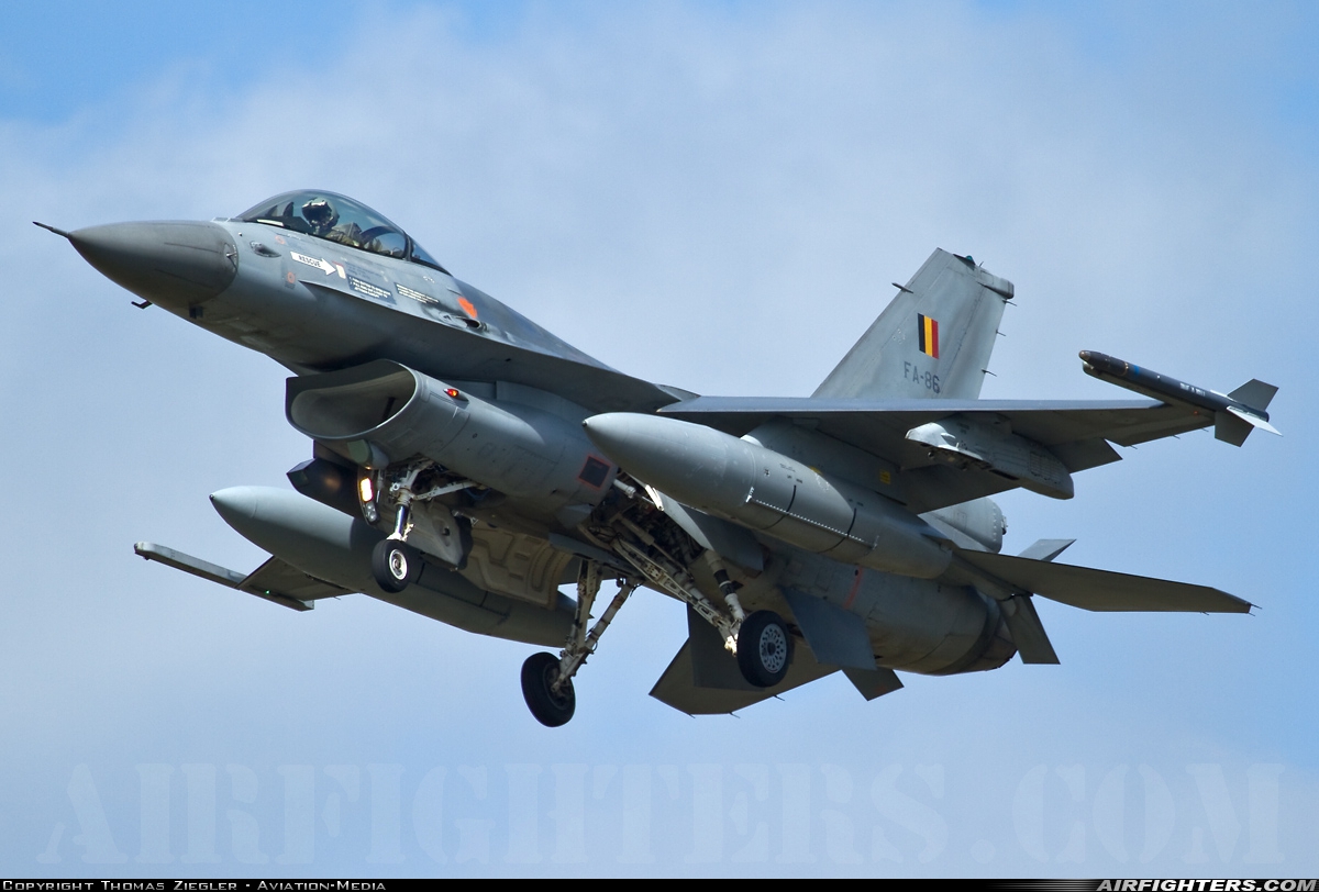 Belgium - Air Force General Dynamics F-16AM Fighting Falcon FA-86 at Leeuwarden (LWR / EHLW), Netherlands