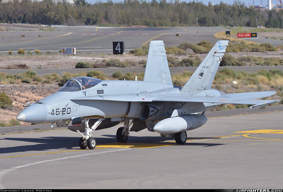 Spain - Air Force McDonnell Douglas F/A-18A+ Hornet C.15-92 at Gran Canaria (- Las Palmas / Gando) (LPA / GCLP), Spain