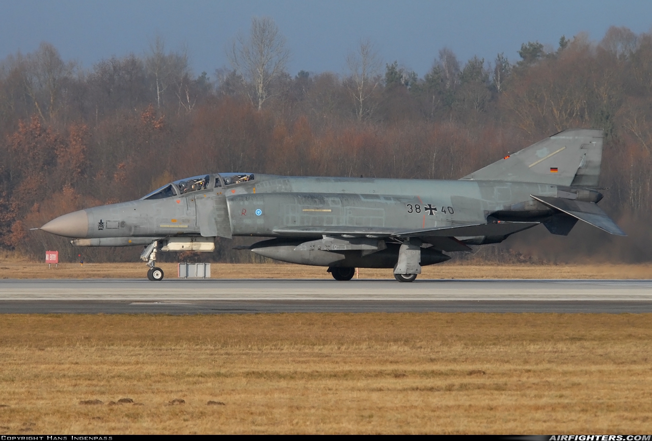 Germany - Air Force McDonnell Douglas F-4F Phantom II 38+40 at Ingolstadt - Manching (ETSI), Germany