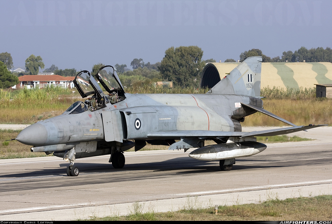 Greece - Air Force McDonnell Douglas F-4E AUP Phantom II 01528 at Andravida (Pyrgos -) (PYR / LGAD), Greece