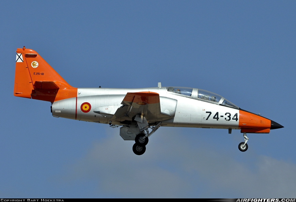 Spain - Air Force CASA C-101EB Aviojet E.25-81 at Gran Canaria (- Las Palmas / Gando) (LPA / GCLP), Spain