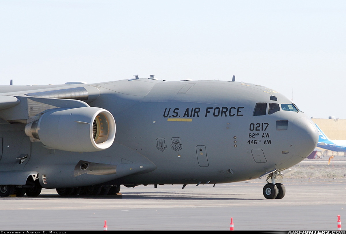 USA - Air Force Boeing C-17A Globemaster III 10-0217 at Moses Lake - Grant County Int. (Larson AFB) (MWH / LRN), USA