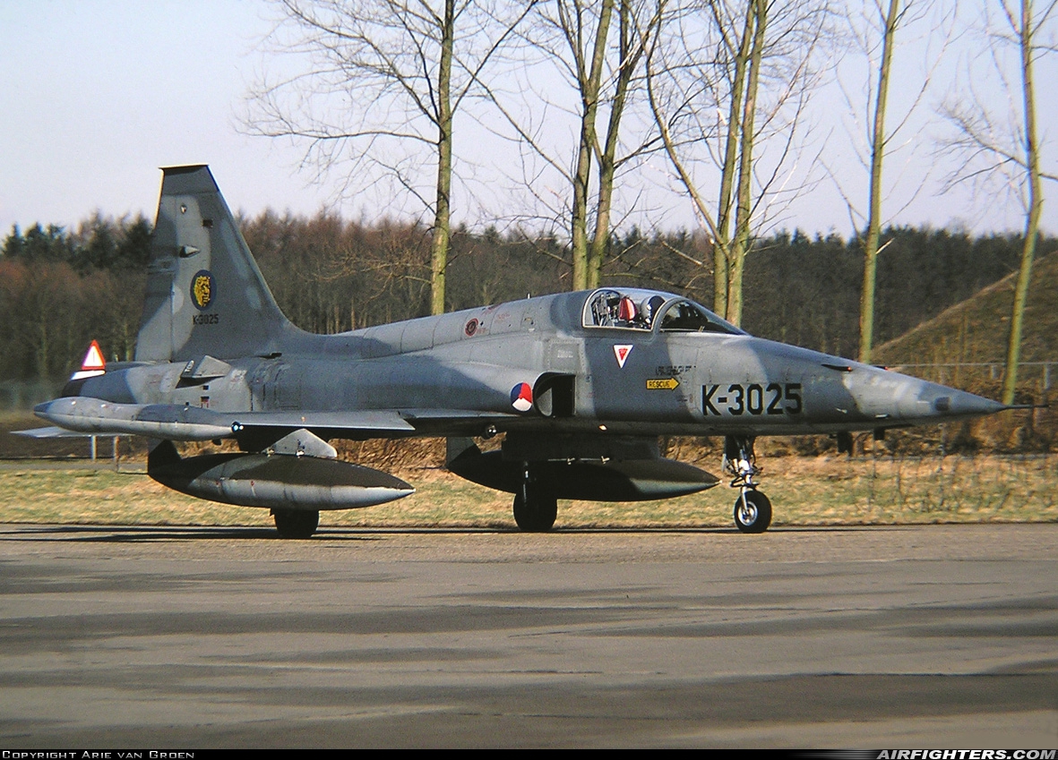 Netherlands - Air Force Canadair NF-5A (CL-226) K-3025 at Enschede - Twenthe (ENS / EHTW), Netherlands