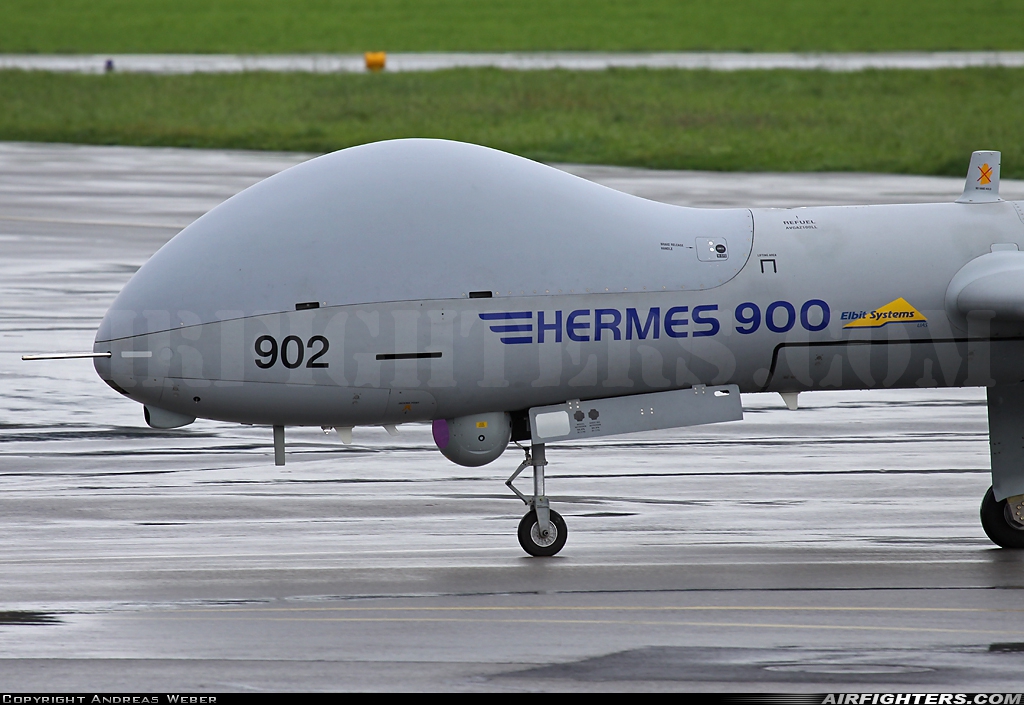 Company Owned - Elbit Systems Elbit Systems Hermes 900 4X-UEB at Emmen (EML / LSME), Switzerland