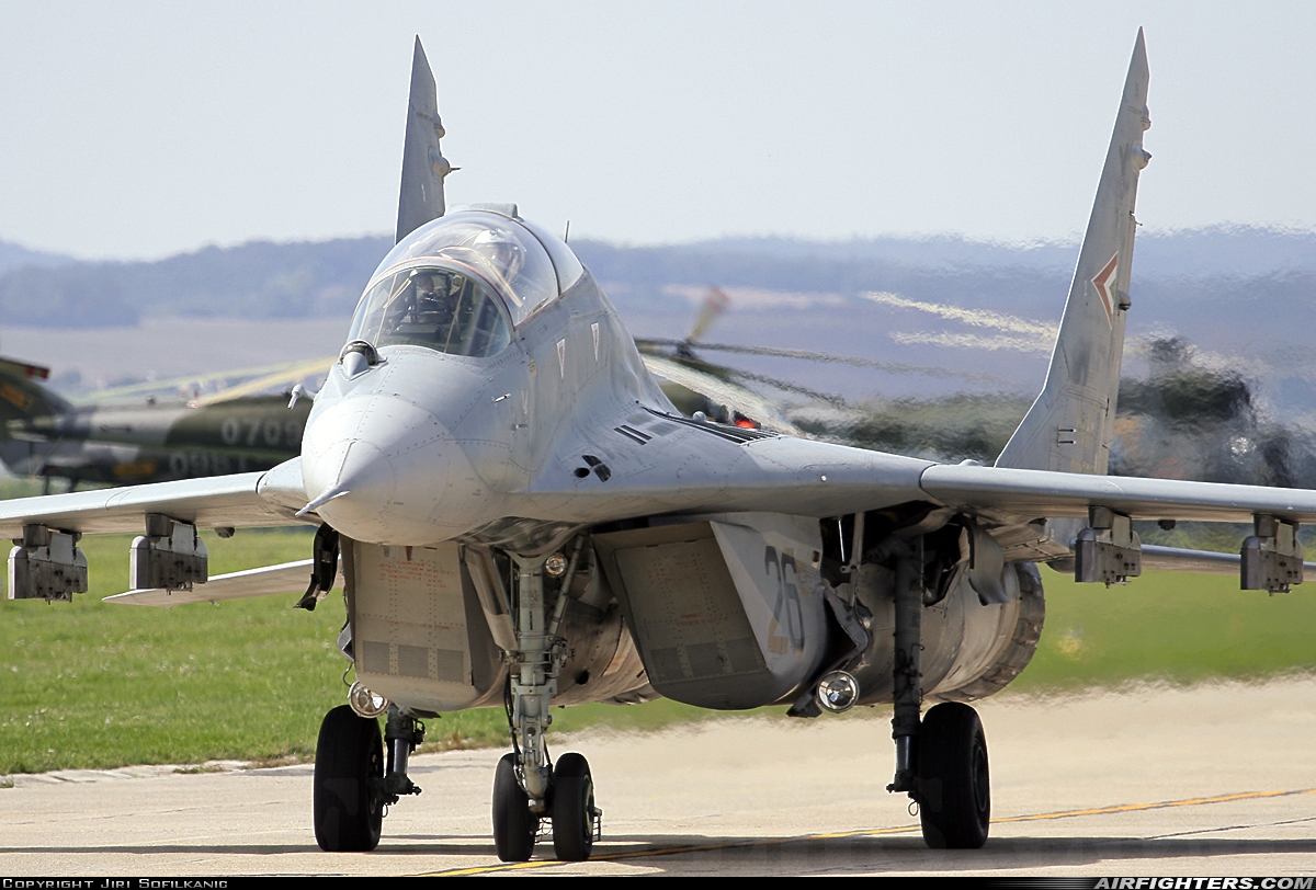 Hungary - Air Force Mikoyan-Gurevich MiG-29UB (9.51) 26 at Brno - Turany (BRQ / LKTB), Czech Republic