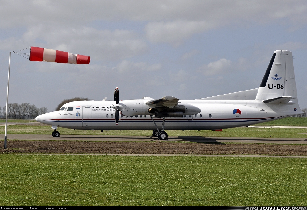 Netherlands - Air Force Fokker 50 U-06 at Lelystad (LEY / EHLE), Netherlands