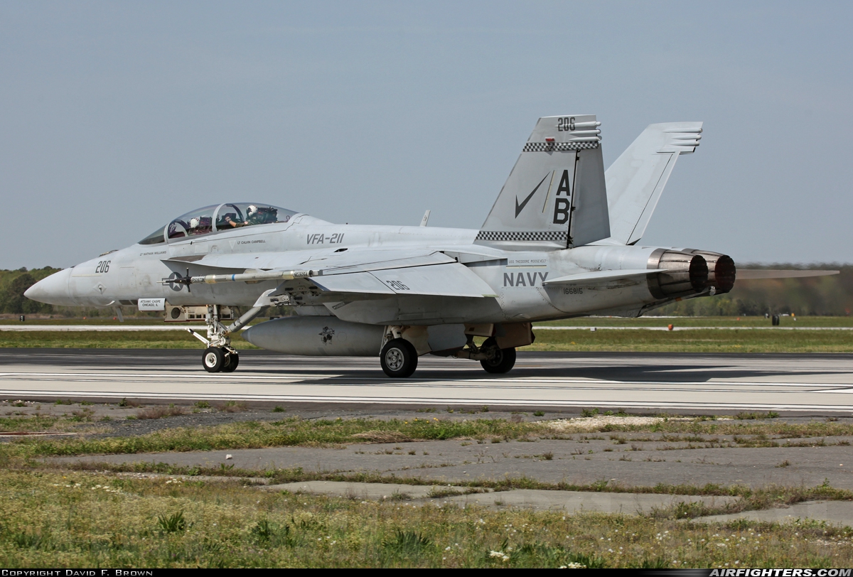 USA - Navy Boeing F/A-18F Super Hornet 166815 at Virginia Beach - Oceana NAS / Apollo Soucek Field (NTU / KNTU), USA