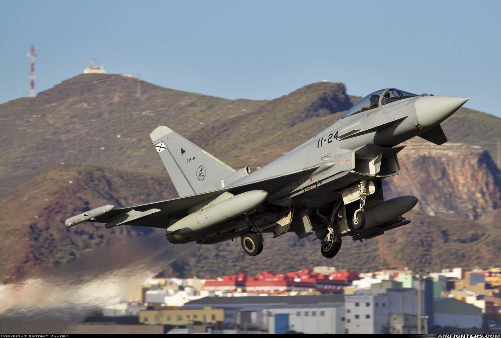 Spain - Air Force Eurofighter C-16 Typhoon (EF-2000S) C.16-44 at Gran Canaria (- Las Palmas / Gando) (LPA / GCLP), Spain