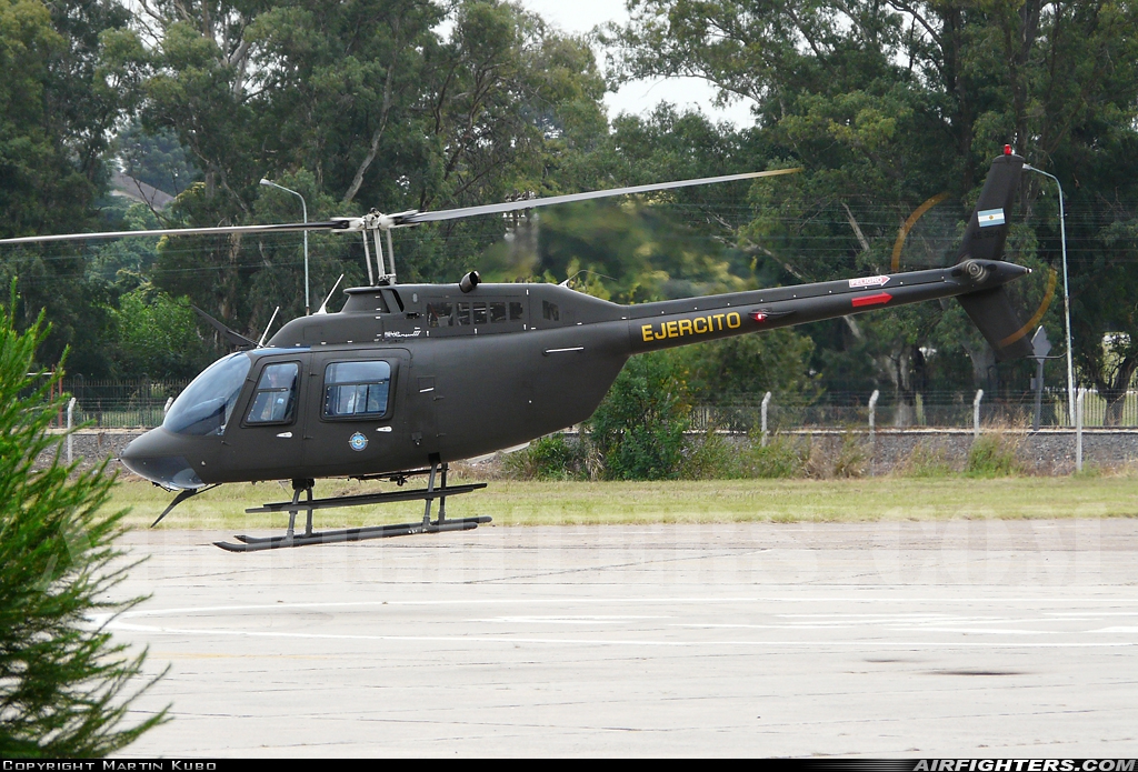 Argentina - Army Bell 206B-3 JetRanger III AE-364 at El Palomar (PAL / SADP), Argentina