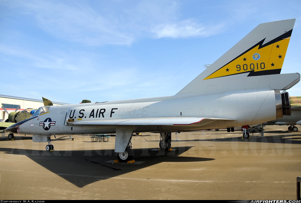 USA - Air Force Convair F-106A Delta Dart (8) 59-0010 at Sacramento - McClellan Airfield (AFB) (MCC / KMCC), USA