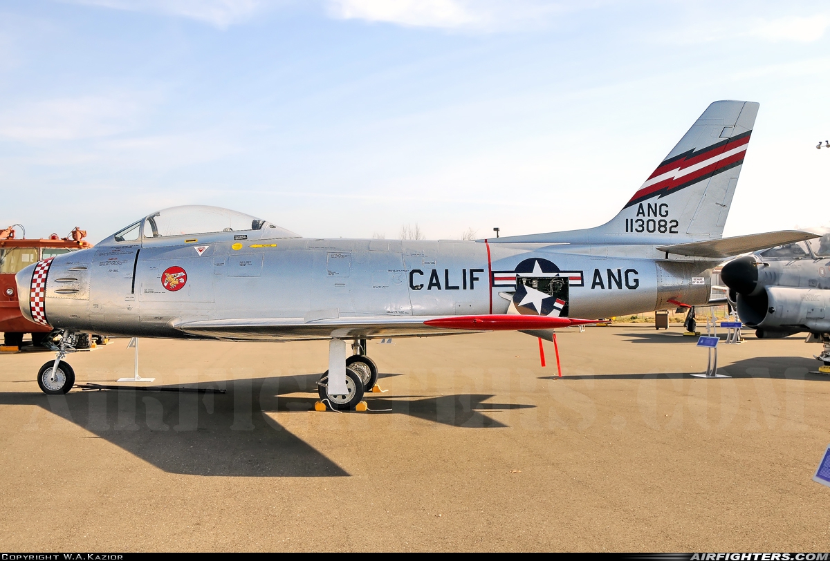 USA - Air Force North American F-86F Sabre 51-13082 at Sacramento - McClellan Airfield (AFB) (MCC / KMCC), USA