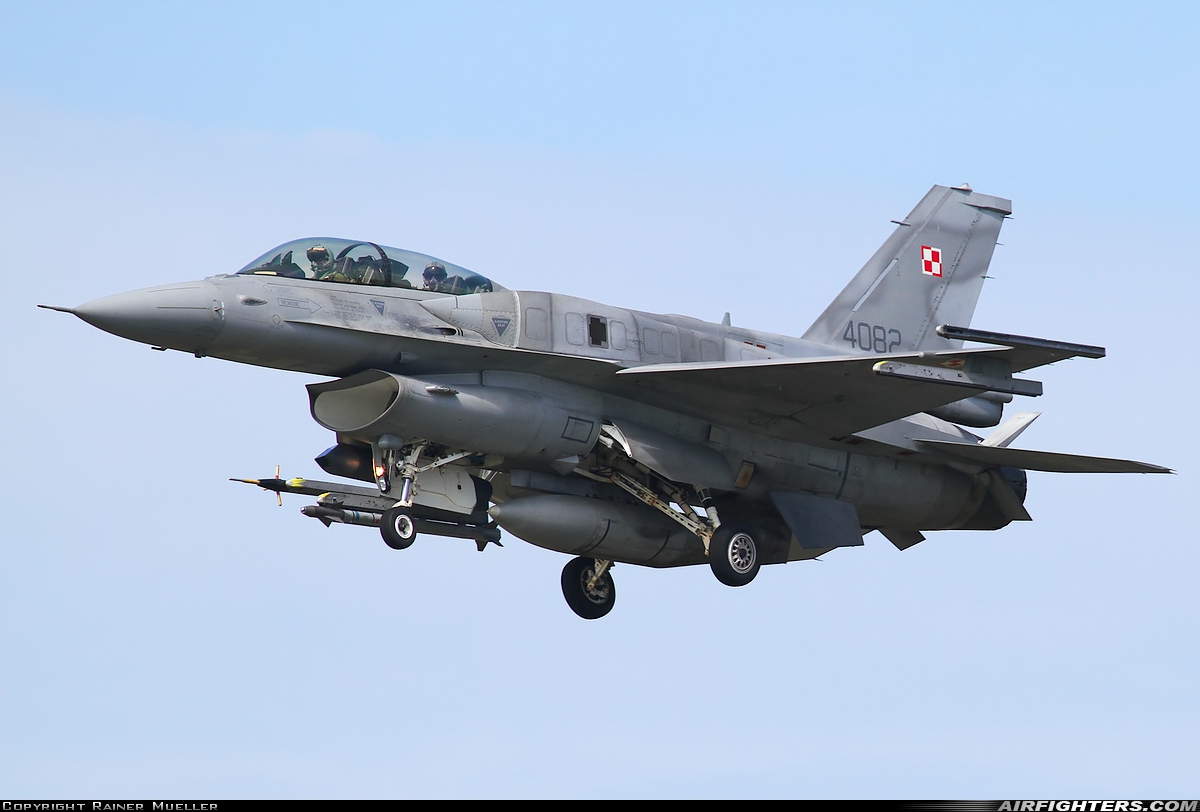 Poland - Air Force General Dynamics F-16D Fighting Falcon 4082 at Leeuwarden (LWR / EHLW), Netherlands