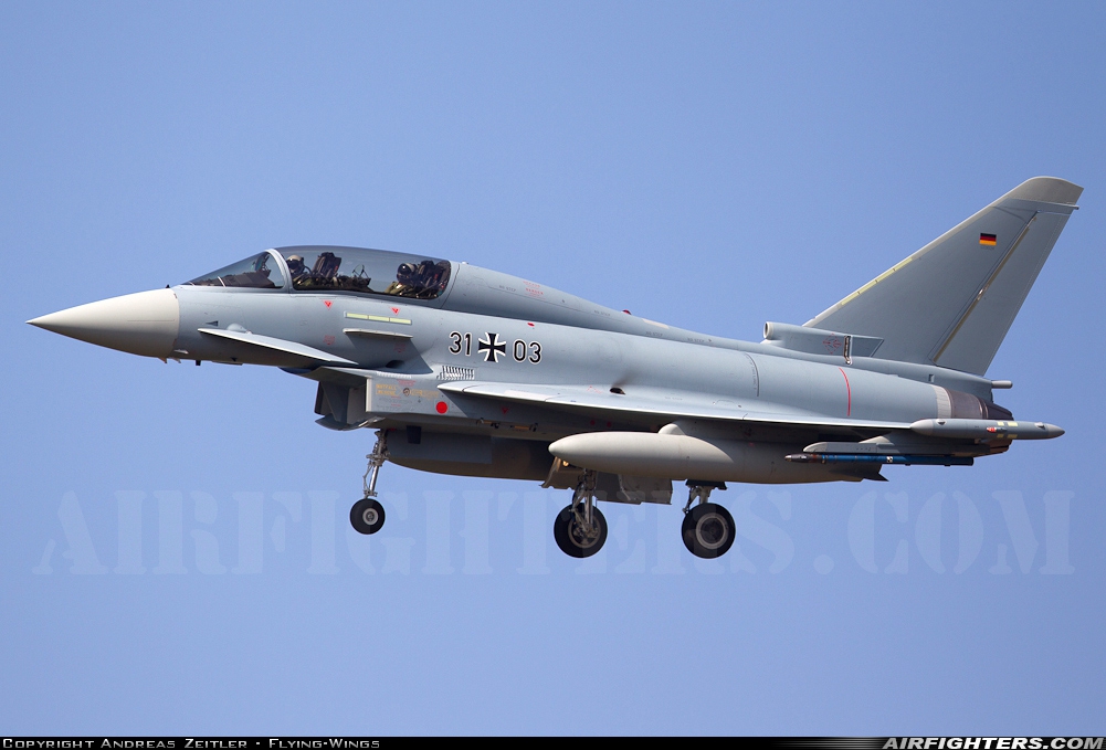 Germany - Air Force Eurofighter EF-2000 Typhoon S 31+03 at Ingolstadt - Manching (ETSI), Germany