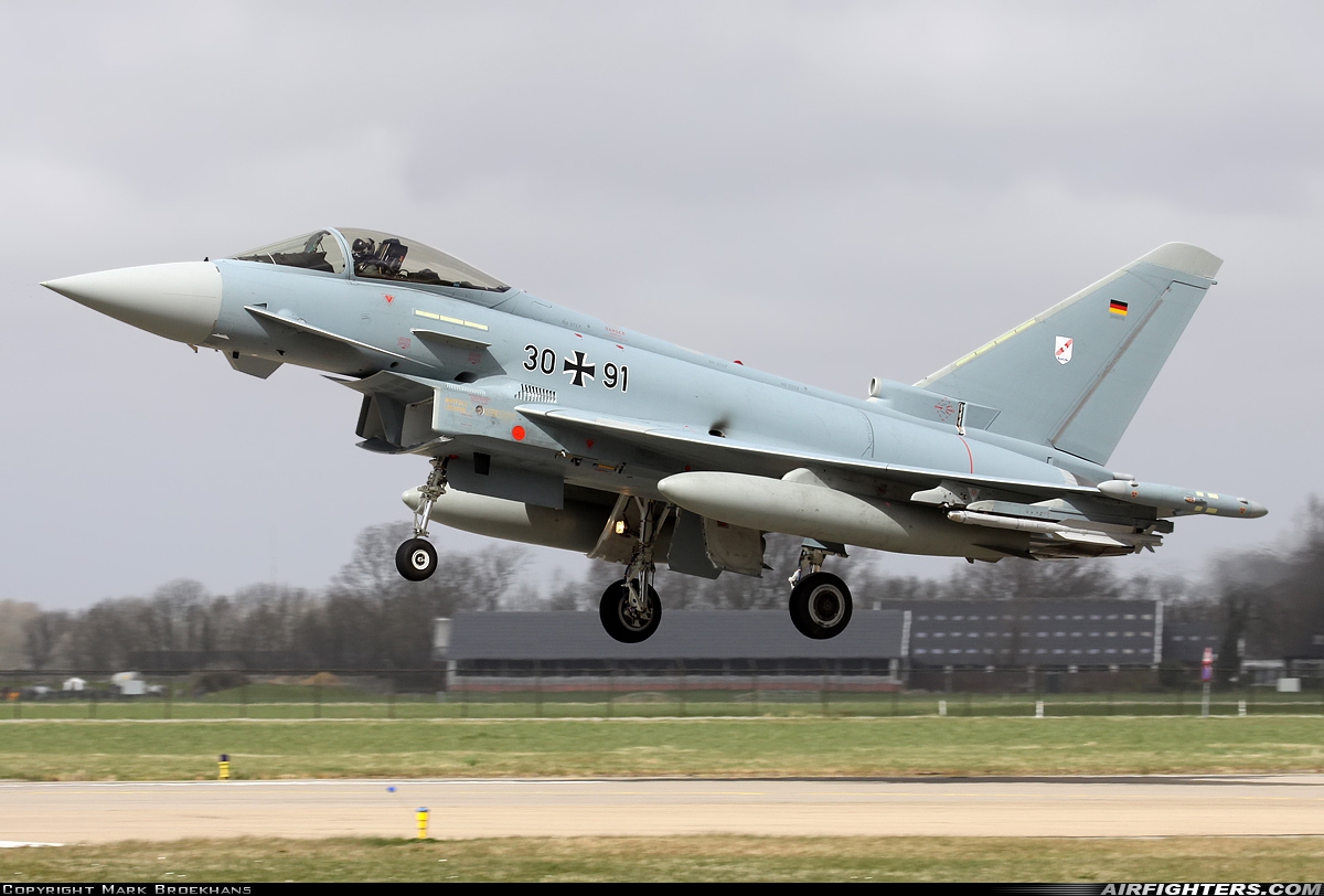 Germany - Air Force Eurofighter EF-2000 Typhoon S 30+91 at Leeuwarden (LWR / EHLW), Netherlands