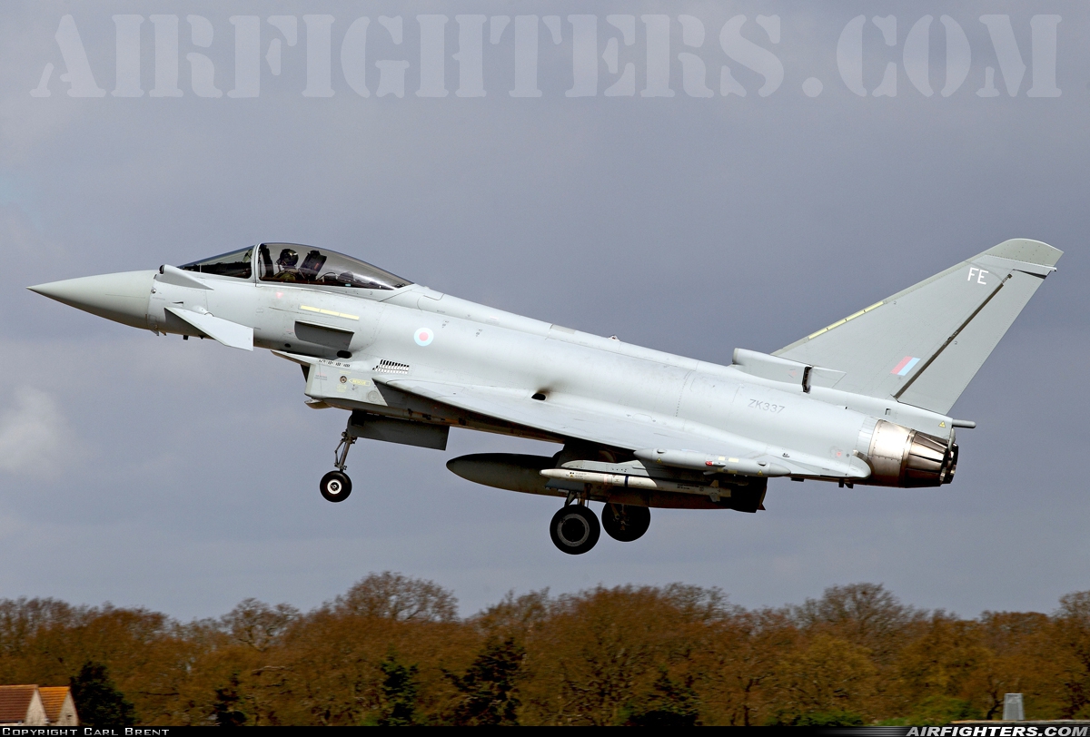 UK - Air Force Eurofighter Typhoon FGR4 ZK337 at Coningsby (EGXC), UK