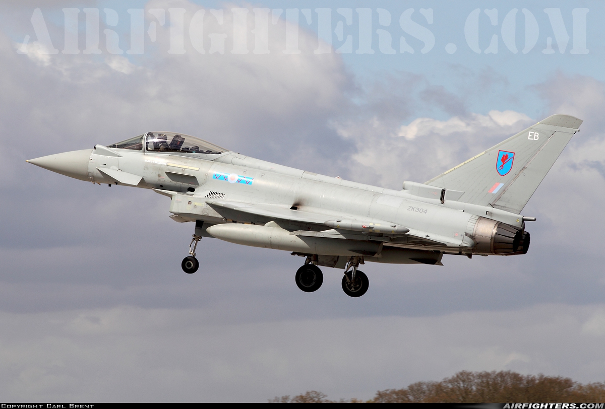 UK - Air Force Eurofighter Typhoon FGR4 ZK304 at Coningsby (EGXC), UK