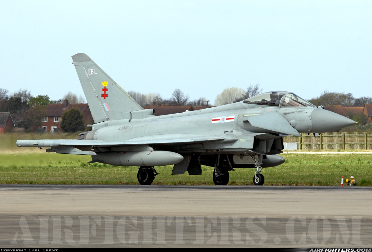 UK - Air Force Eurofighter Typhoon FGR4 ZJ947 at Coningsby (EGXC), UK