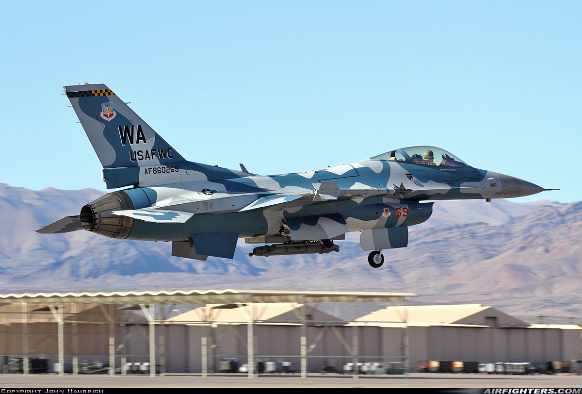 USA - Air Force General Dynamics F-16C Fighting Falcon 86-0269 at Las Vegas - Nellis AFB (LSV / KLSV), USA