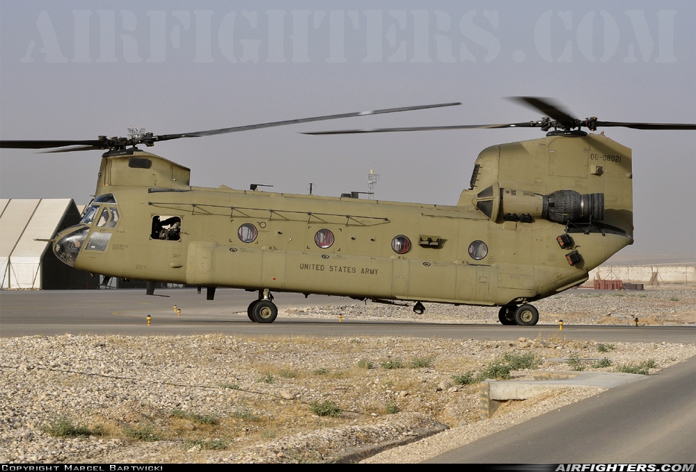 USA - Army Boeing Vertol CH-47F Chinook 06-08021 at Mazar-e-Sharif (OAMS / MZR), Afghanistan