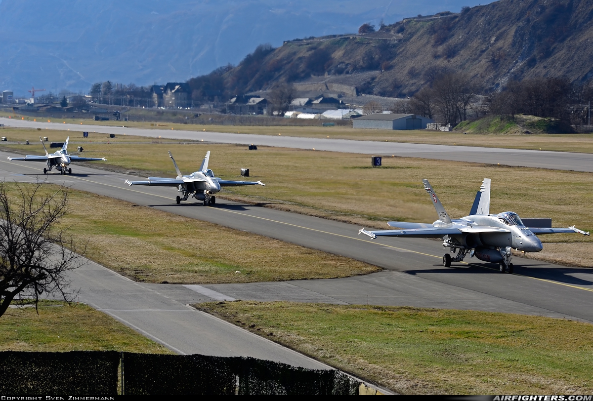 Switzerland - Air Force McDonnell Douglas F/A-18C Hornet J-5003 at Sion (- Sitten) (SIR / LSGS / LSMS), Switzerland