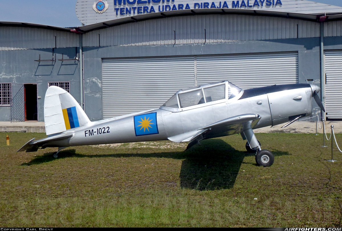 Malaysia - Air Force De Havilland Canada DHC-1 Chipmunk T20 FM-1022 at Kuala Lumpur - Sungai Besi / Simpang (WMKF), Malaysia