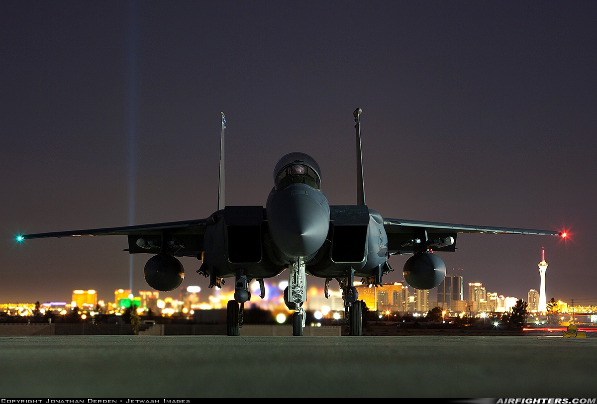 USA - Air Force McDonnell Douglas F-15E Strike Eagle 97-0222 at Las Vegas - Nellis AFB (LSV / KLSV), USA