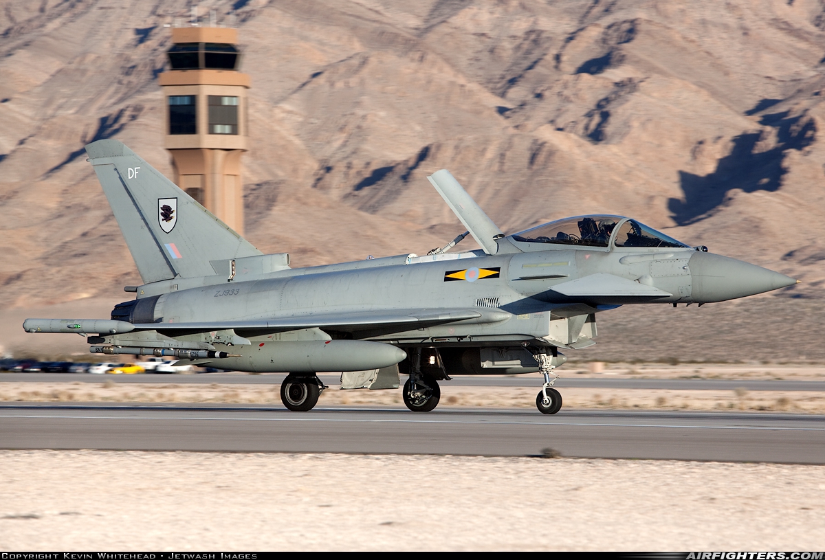 UK - Air Force Eurofighter Typhoon FGR4 ZJ933 at Las Vegas - Nellis AFB (LSV / KLSV), USA