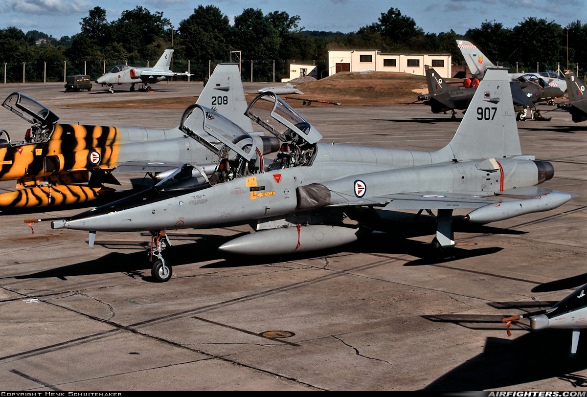 Norway - Air Force Northrop F-5B Freedom Fighter 907 at Fairford (FFD / EGVA), UK