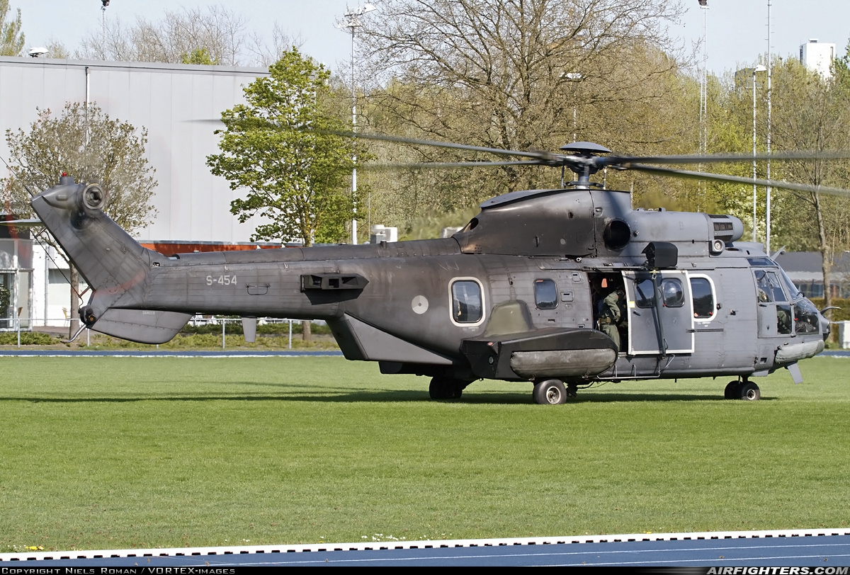 Netherlands - Air Force Aerospatiale AS-532U2 Cougar MkII S-454 at Off-Airport - De Born Wageningen, Netherlands