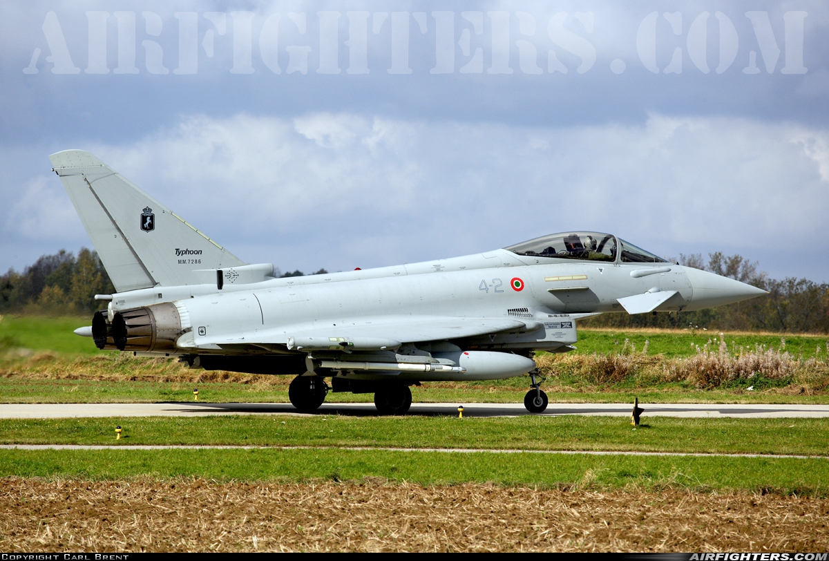 Italy - Air Force Eurofighter F-2000A Typhoon (EF-2000S) MM7286 at Florennes (EBFS), Belgium