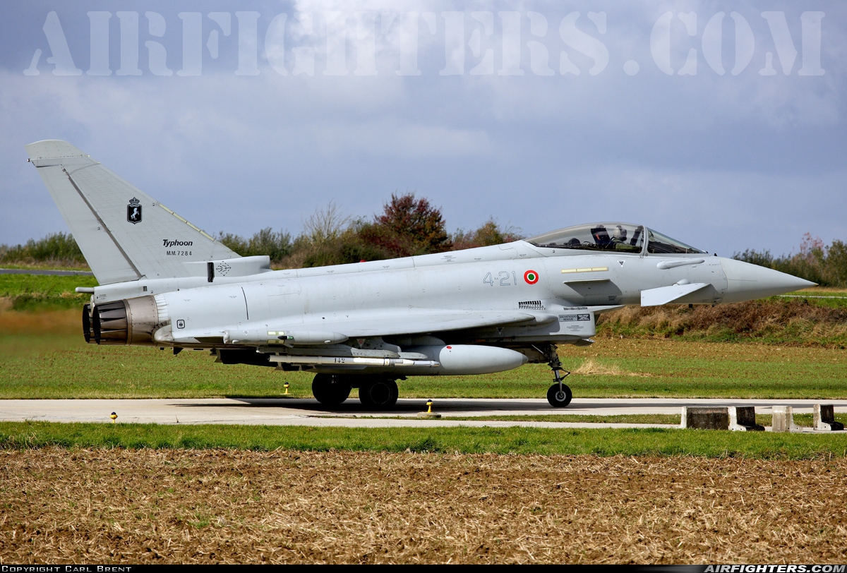Italy - Air Force Eurofighter F-2000A Typhoon (EF-2000S) MM7284 at Florennes (EBFS), Belgium