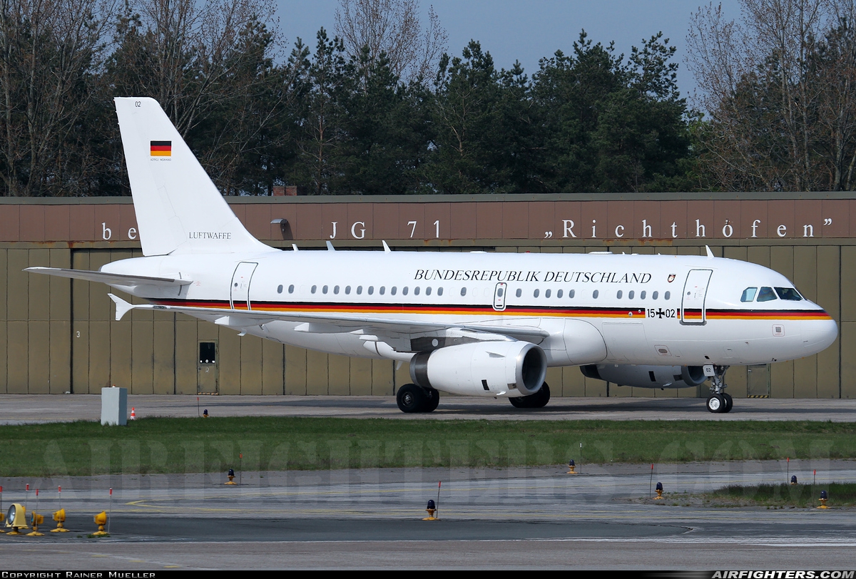 Germany - Air Force Airbus A319-133X 15+02 at Wittmundhafen (Wittmund) (ETNT), Germany