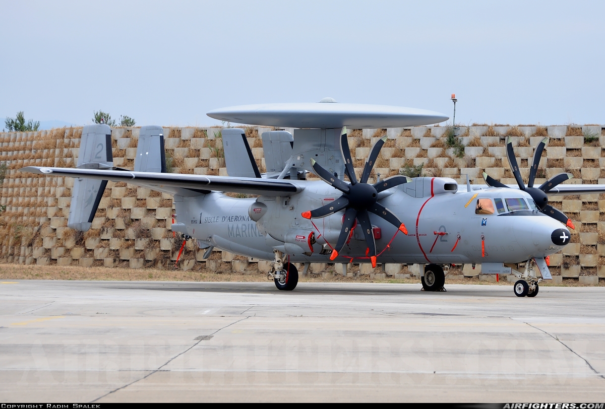 France - Navy Grumman E-2C Hawkeye 2 at Hyeres (TLN / LFTH), France