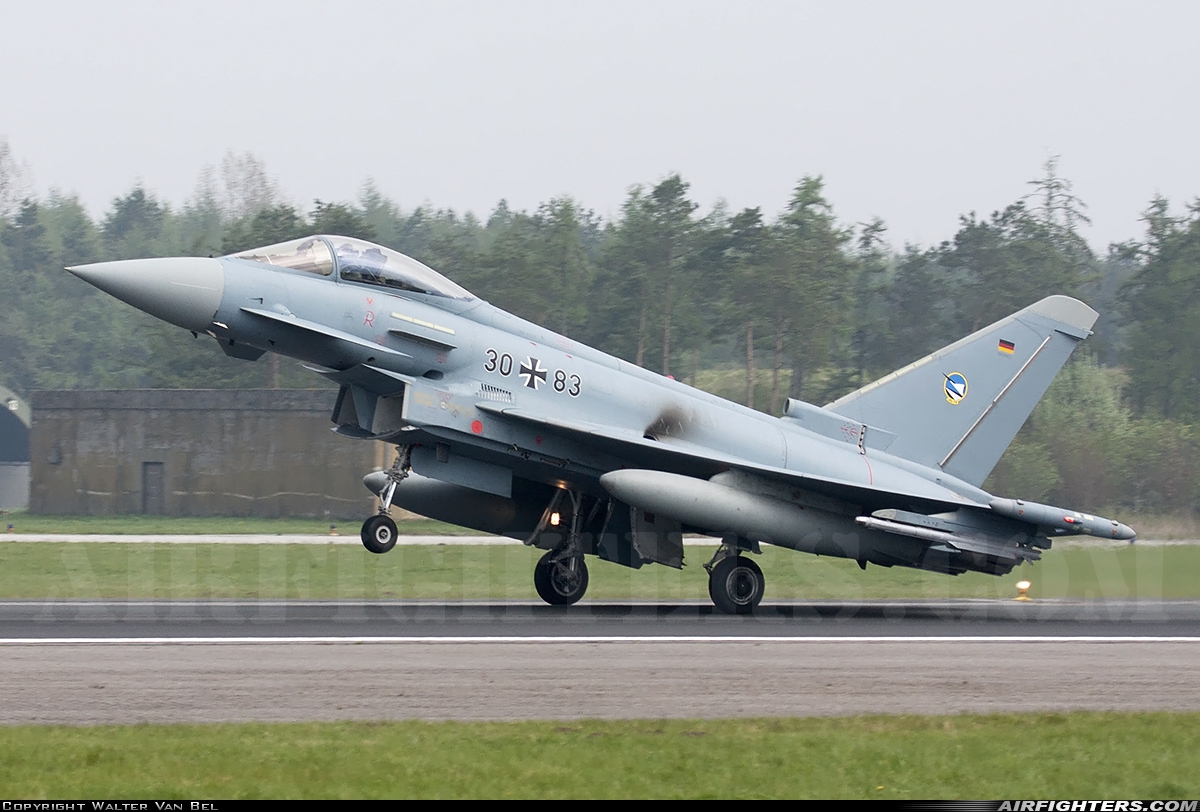 Germany - Air Force Eurofighter EF-2000 Typhoon S 30+83 at Wittmundhafen (Wittmund) (ETNT), Germany