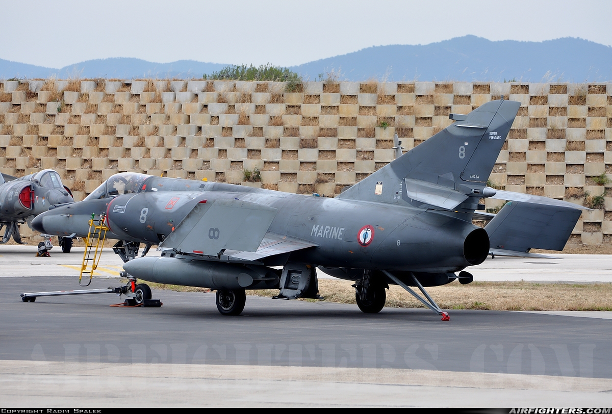 France - Navy Dassault Super Etendard 8 at Hyeres (TLN / LFTH), France