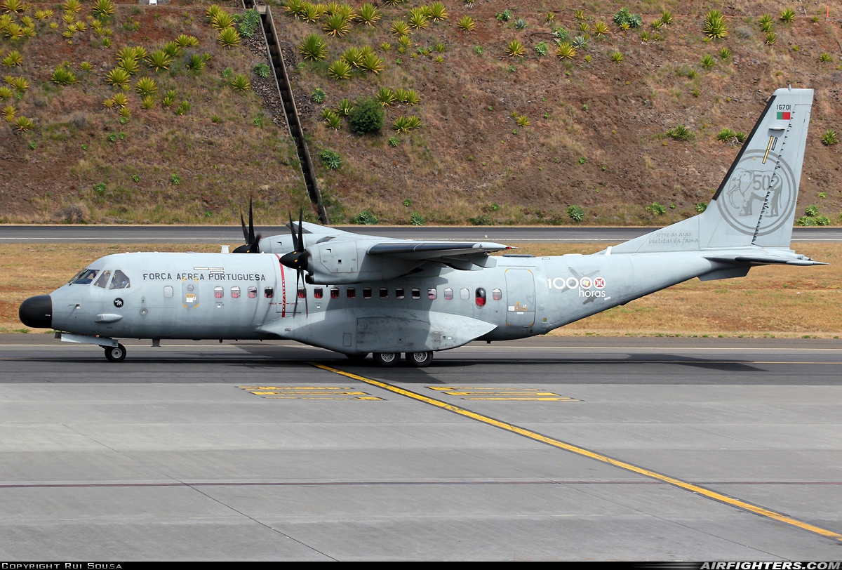 Portugal - Air Force CASA C-295M 16701 at Funchal / Madeira (- Santa Cruz) (FNC / LPMA), Portugal