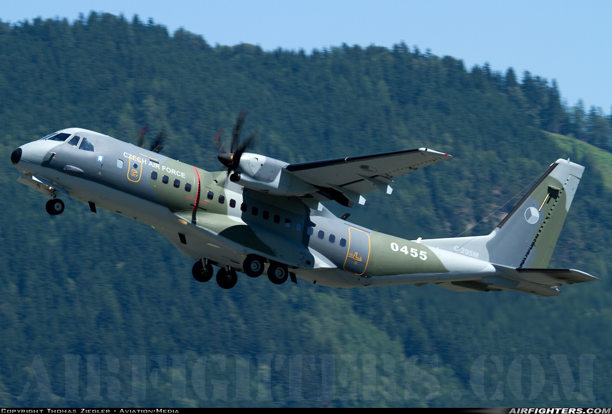 Czech Republic - Air Force CASA C-295M 0455 at Zeltweg (LOXZ), Austria