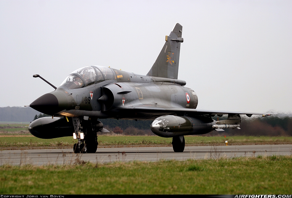 France - Air Force Dassault Mirage 2000N 374 at Florennes (EBFS), Belgium