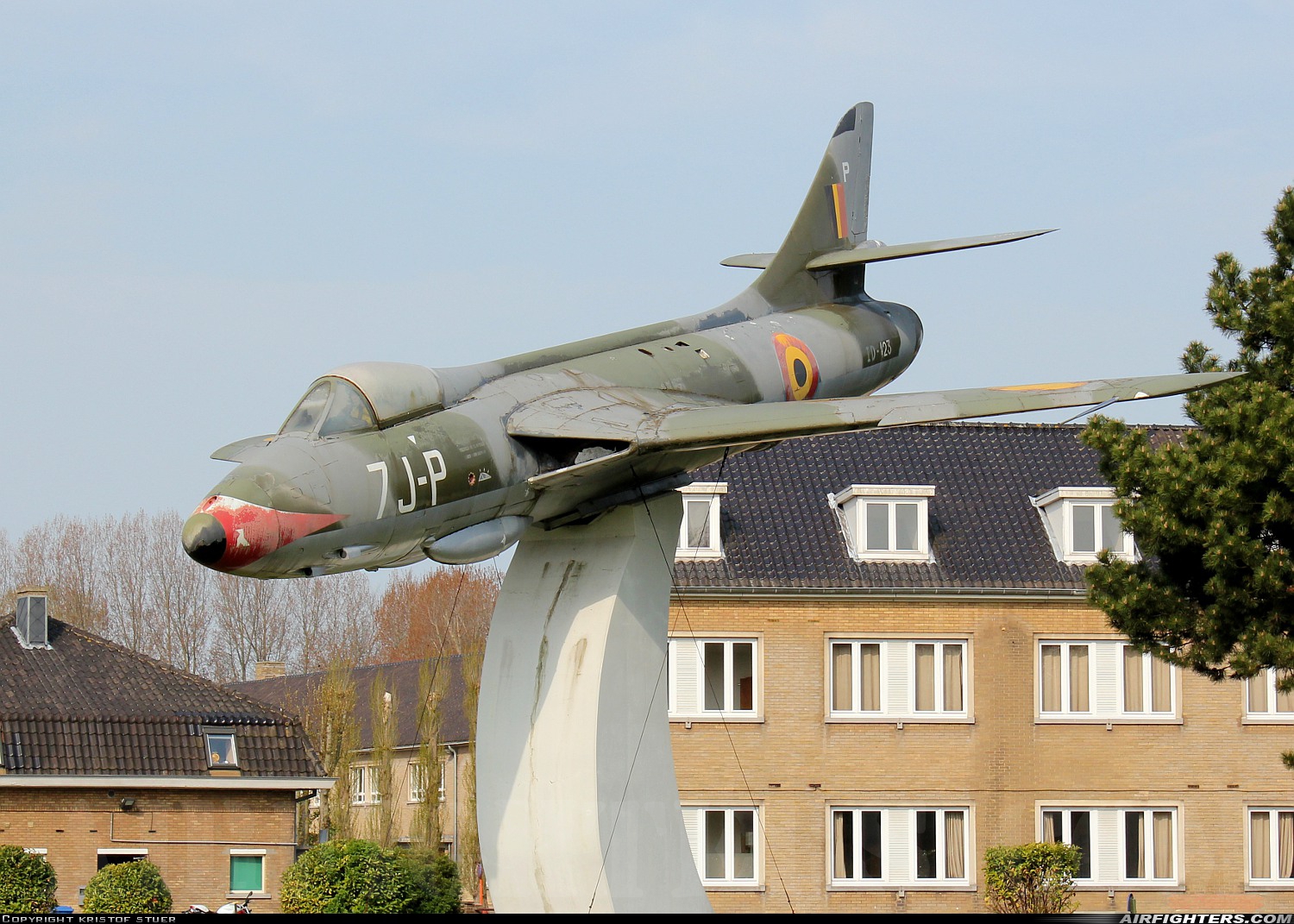 Belgium - Air Force Hawker Hunter F4 ID123 at Koksijde (EBFN), Belgium