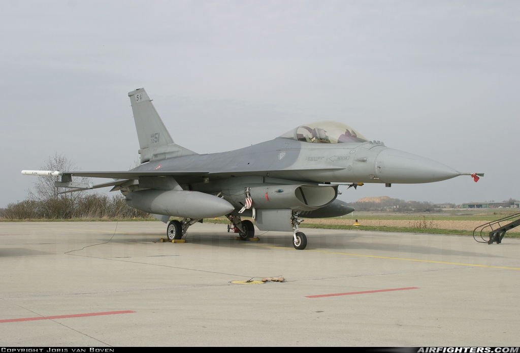 Italy - Air Force General Dynamics F-16A/ADF Fighting Falcon MM7251 at Florennes (EBFS), Belgium