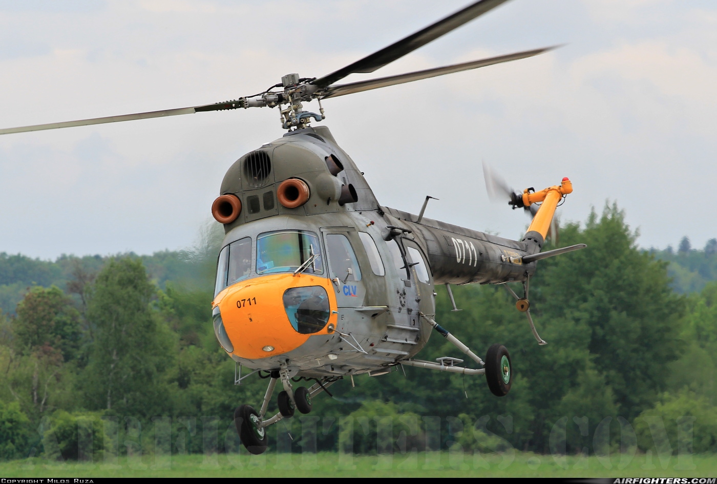 Czech Republic - Air Force Mil Mi-2 0711 at Hradec Kralove (LKHK), Czech Republic