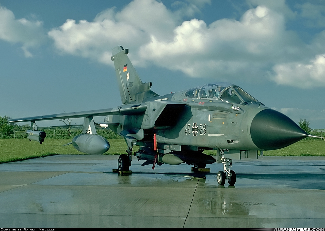 Germany - Navy Panavia Tornado IDS 45+28 at Eggebek (ETME), Germany